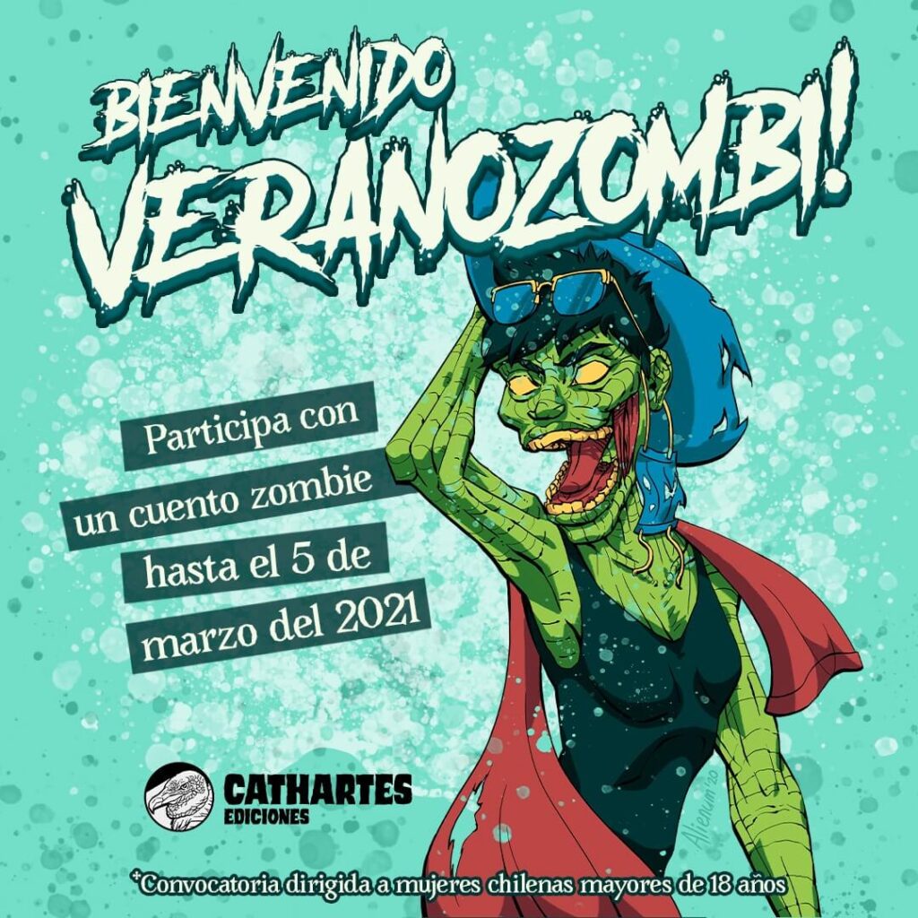 Feliz Veranozombi Convocatoria de cuento zombie para mujeres chilenas